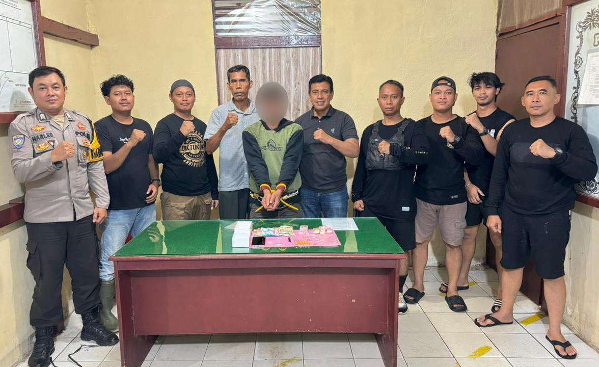 Komitmen Berantas Narkoba, Polsek Meliau Tangkap Pelaku di Dusun Enggadai
