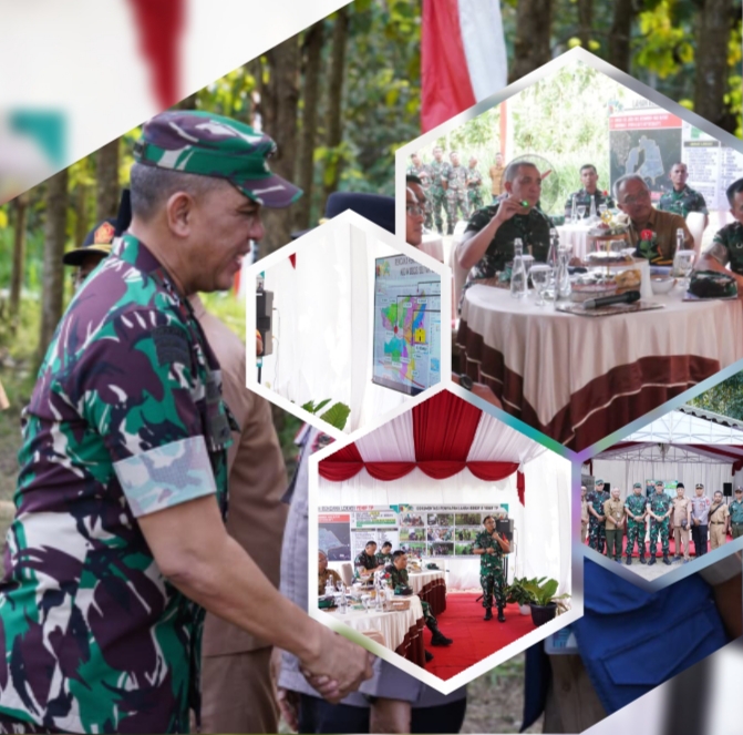Dandim 0808/Blitar Dampingi Pangdam V/Brw Kunjungi Lokasi Brigif/Yonif TP Di Kesamben